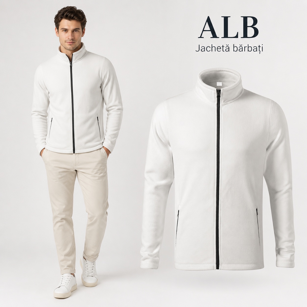Jachetă fleece Malfini Factor 852 bărbați 300 g pe metru pătrat