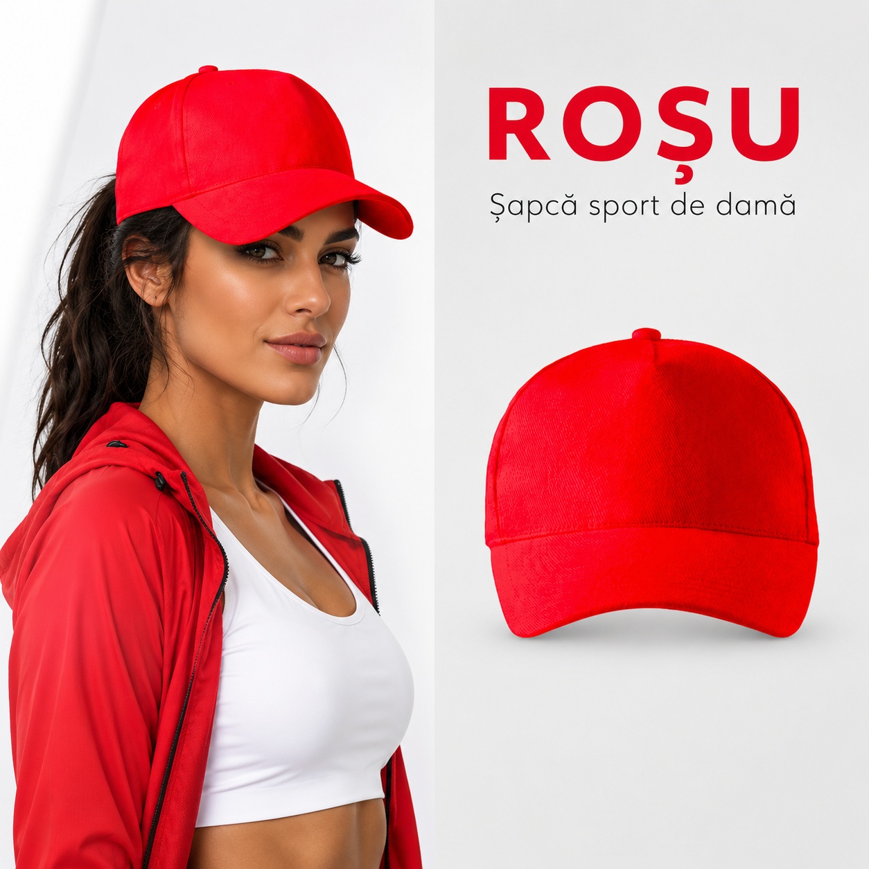 Șapcă sport de damă cu bandă absorbantă