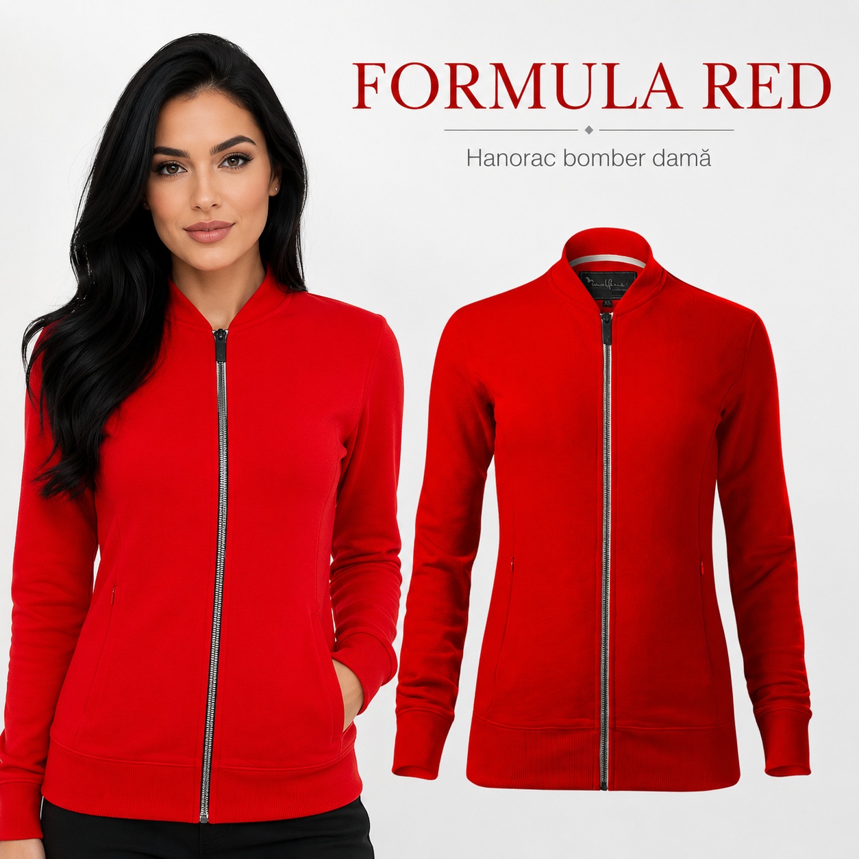 Bluza bomber femei 320 g m2 Malfini 454