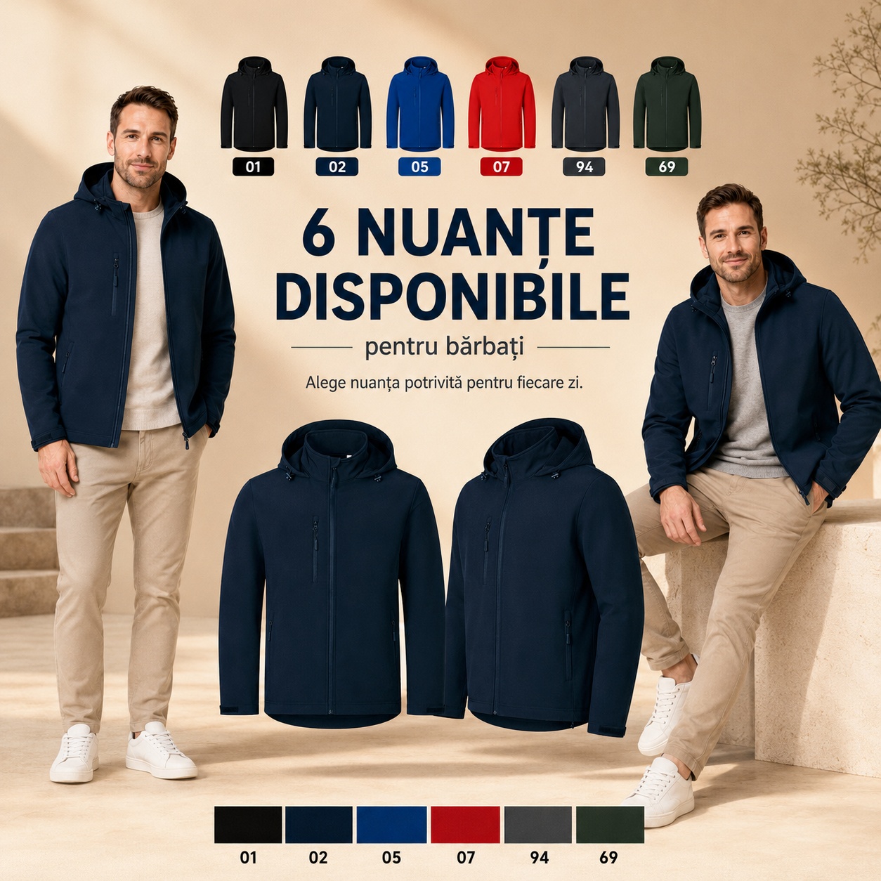 Trail 548 geaca barbati softshell moderna cu gluga