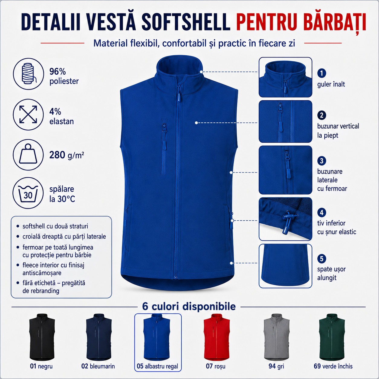 Avantaje vesta softshell barbati Malfini Trail 568