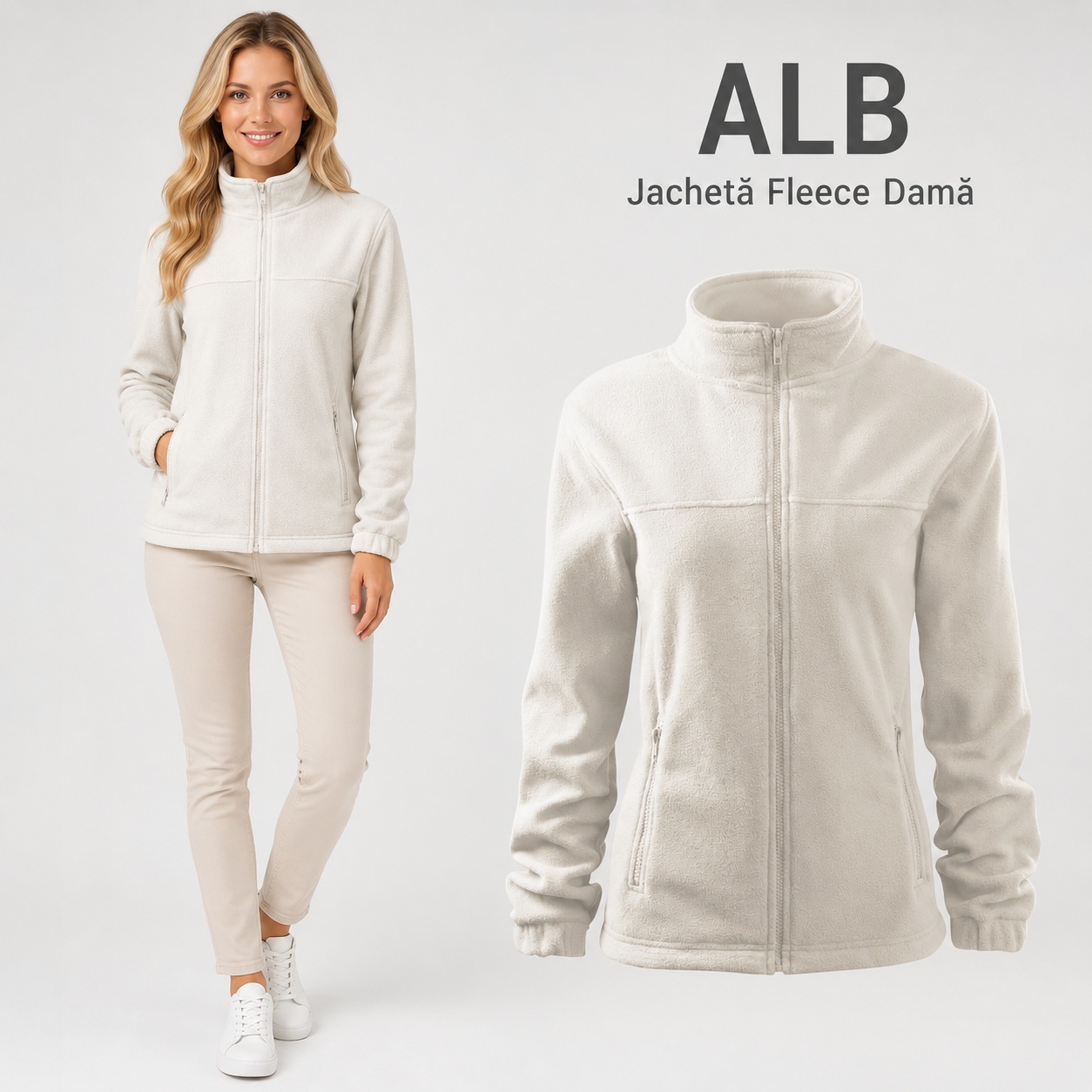 Jacheta fleece dama Jacket 504 imagine prezentare