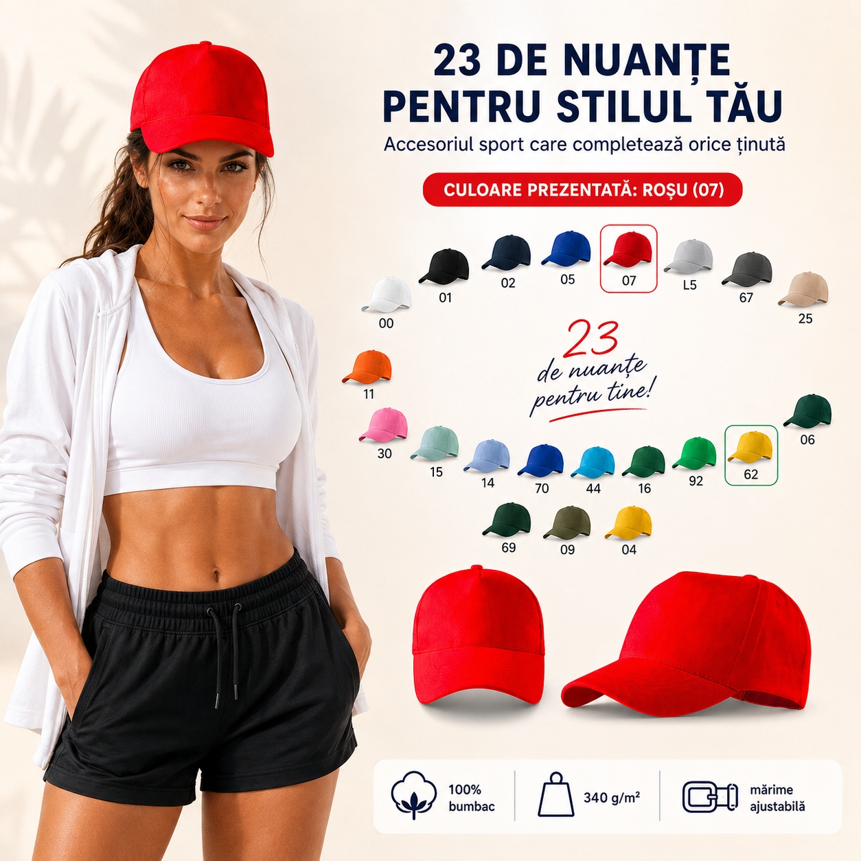 Șapcă damă sport 5P 307 imagine prezentare