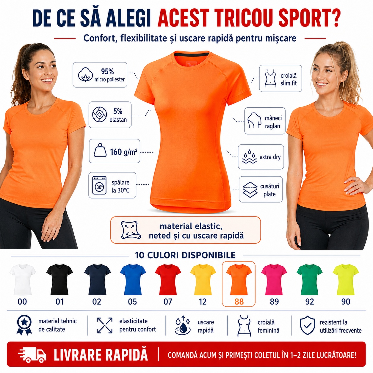 Beneficii tricou sport damă Malfini Destiny 176 De ce să alegi tricoul sport damă Malfini Destiny 176 extra dry