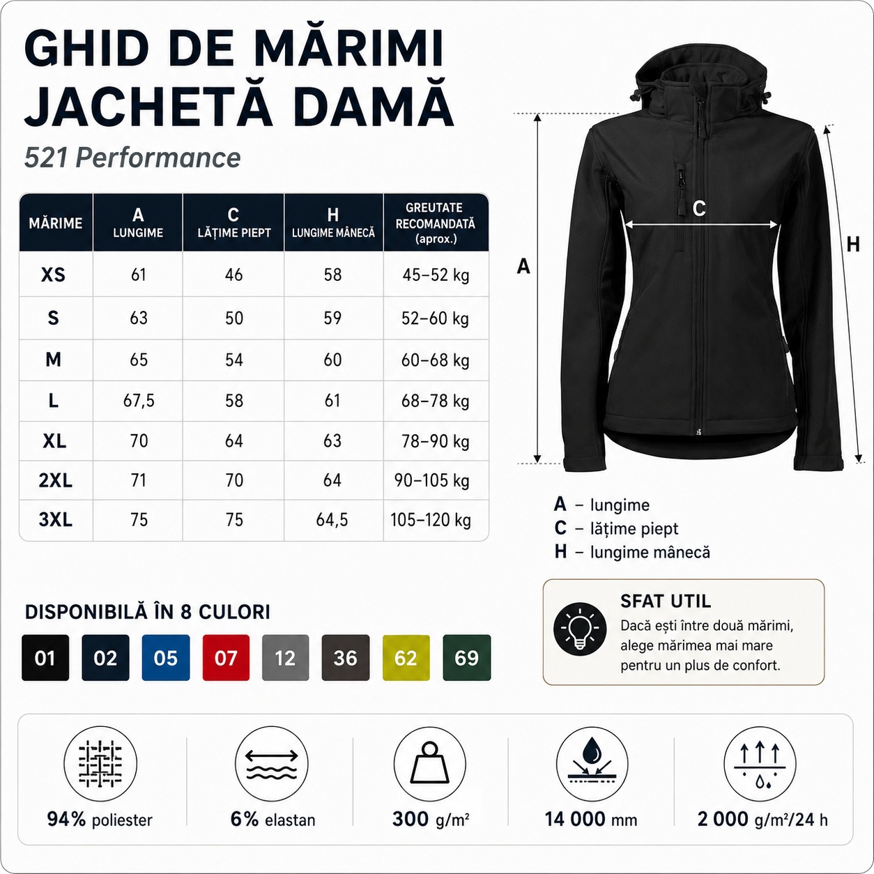 Geacă softshell damă impermeabilă cu croială cambrată