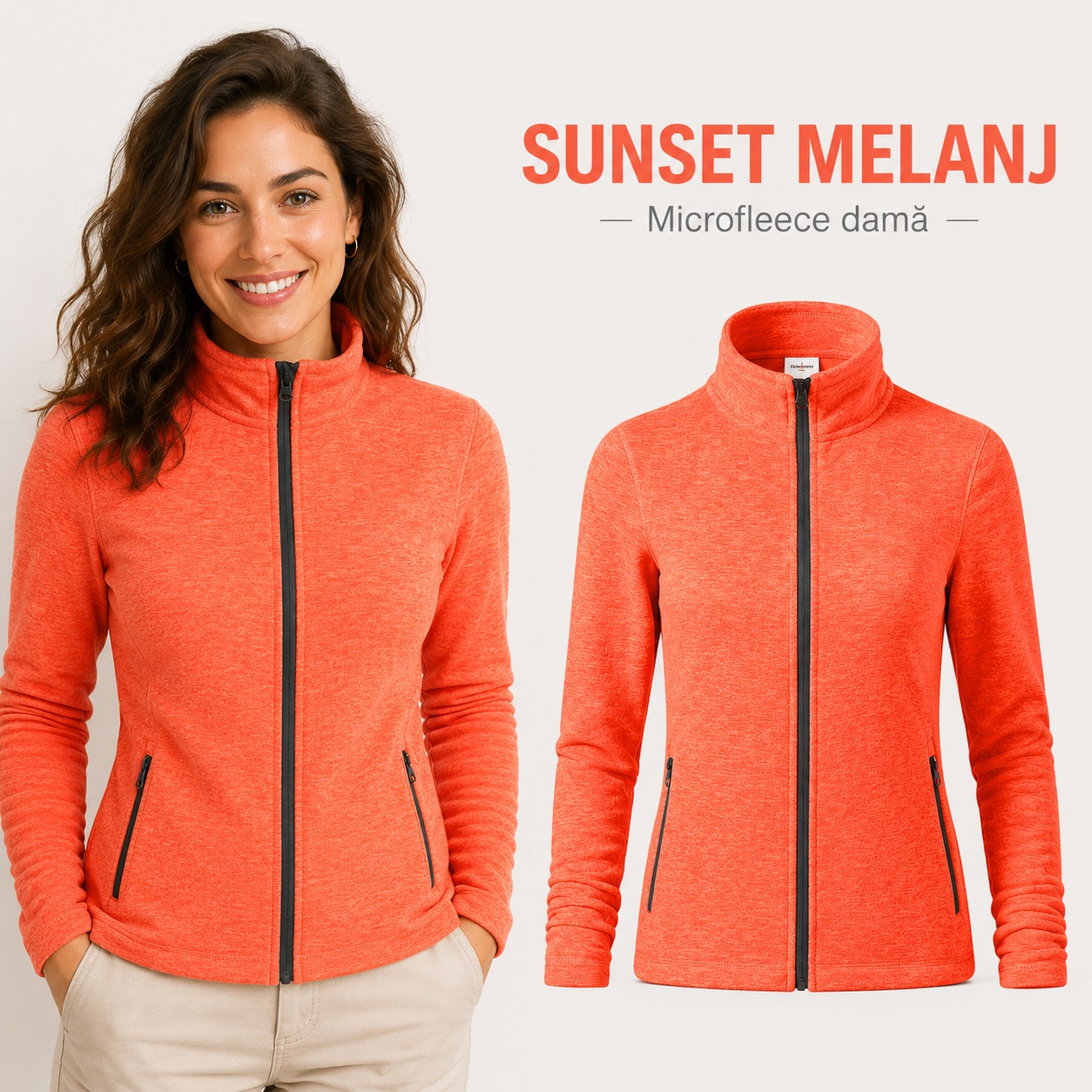 Jachetă microfleece de damă Factor 853 pentru birou oraș și timp liber