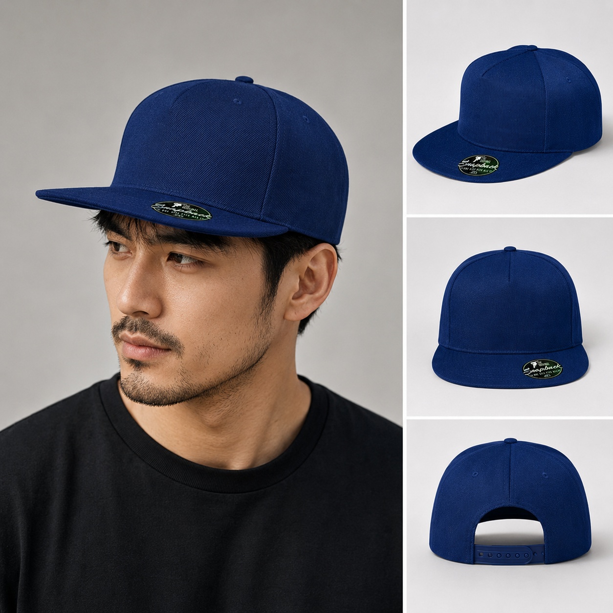 Șapcă RAP albastru marin cod 02 Șapcă RAP albastru marin cod 02 cu închidere snapback