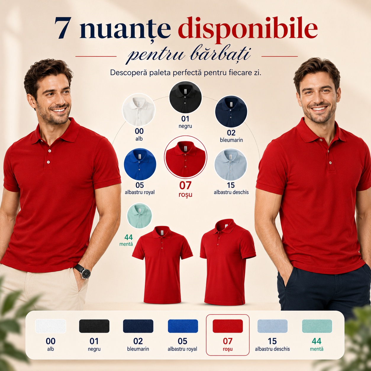Tricou polo bărbați Malfini, 65% bumbac, 35% poliester, 170 g/m&sup2;, disponibil &icirc;n 7 culori