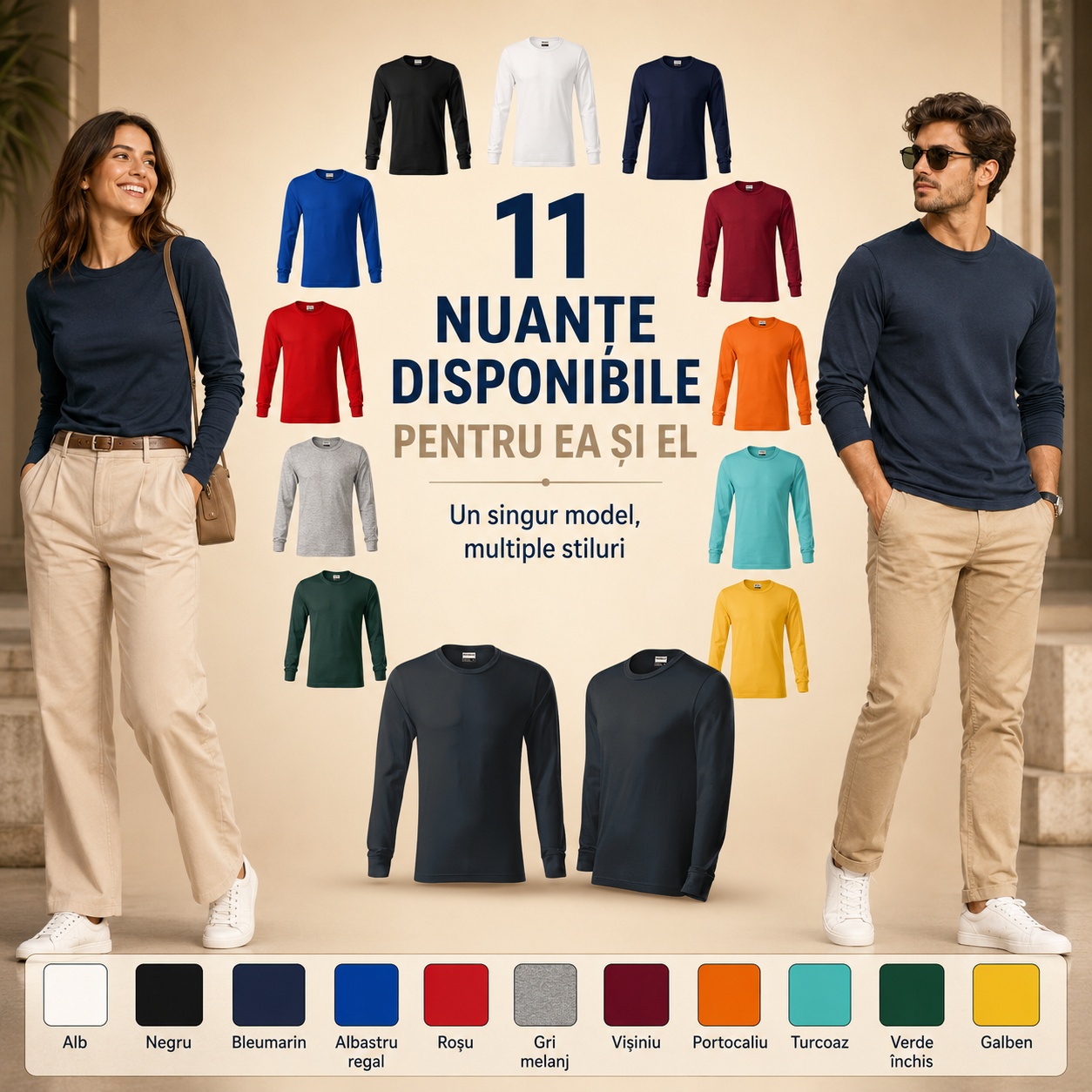 Rimeck Resist LS R05 – 11 culori disponibile Tricou unisex Rimeck Resist LS R05 pentru damă și bărbat în 11 culori