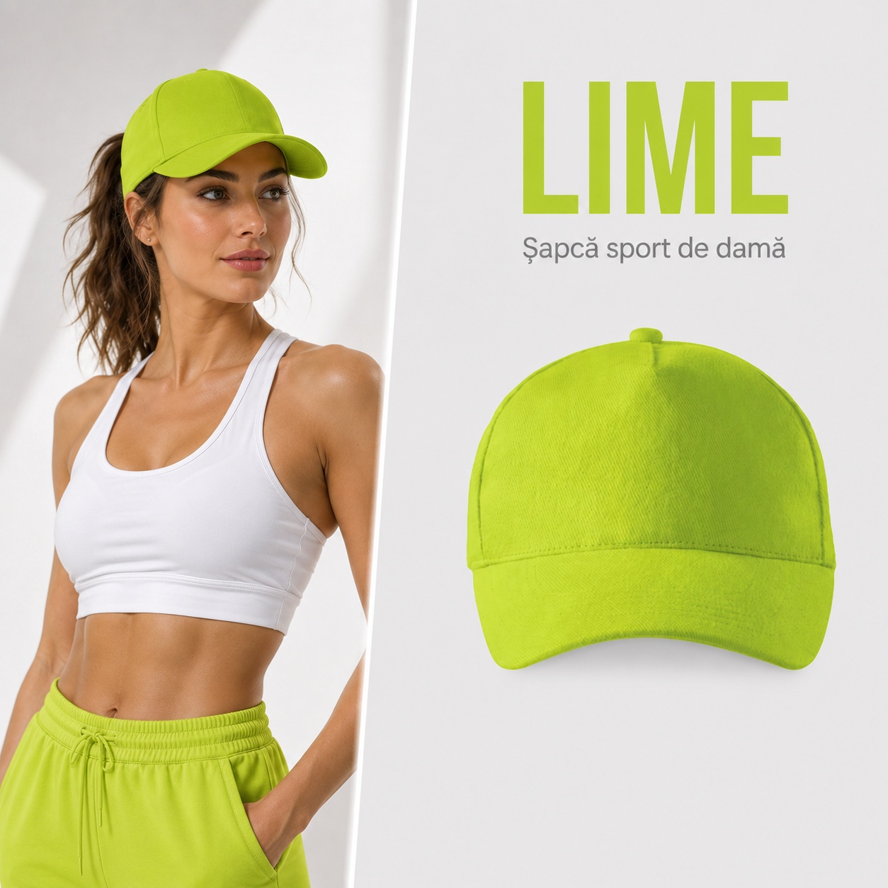 Șapcă damă sport pentru ținute casual