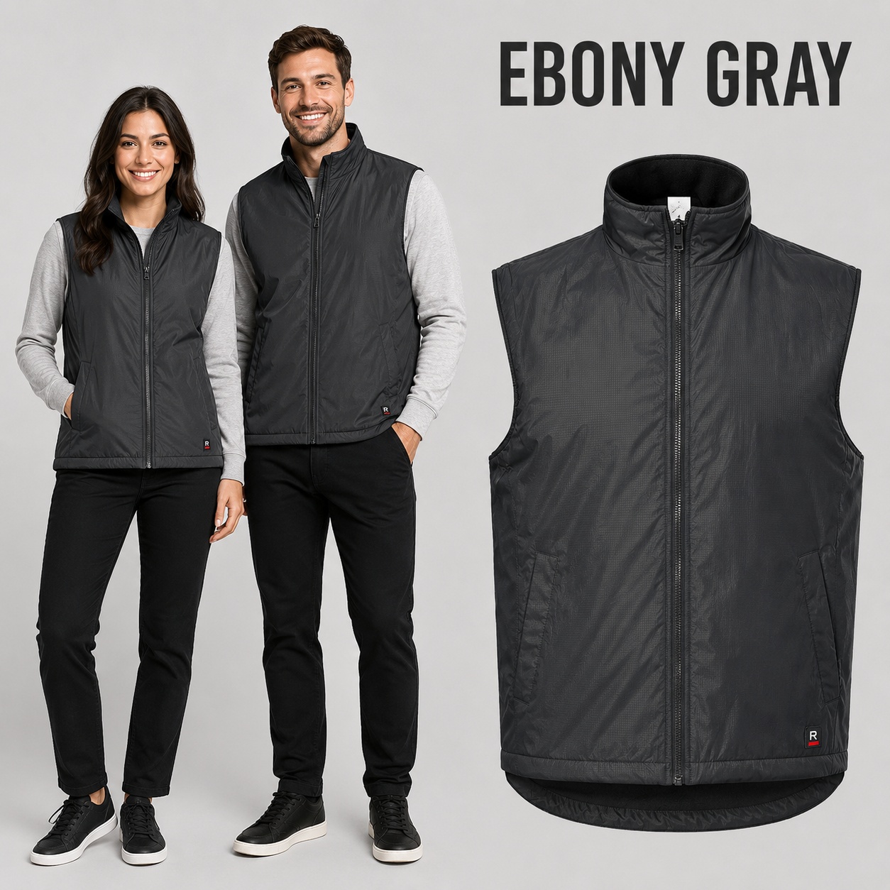 Vestă unisex cu fleece pentru utilizare zilnică