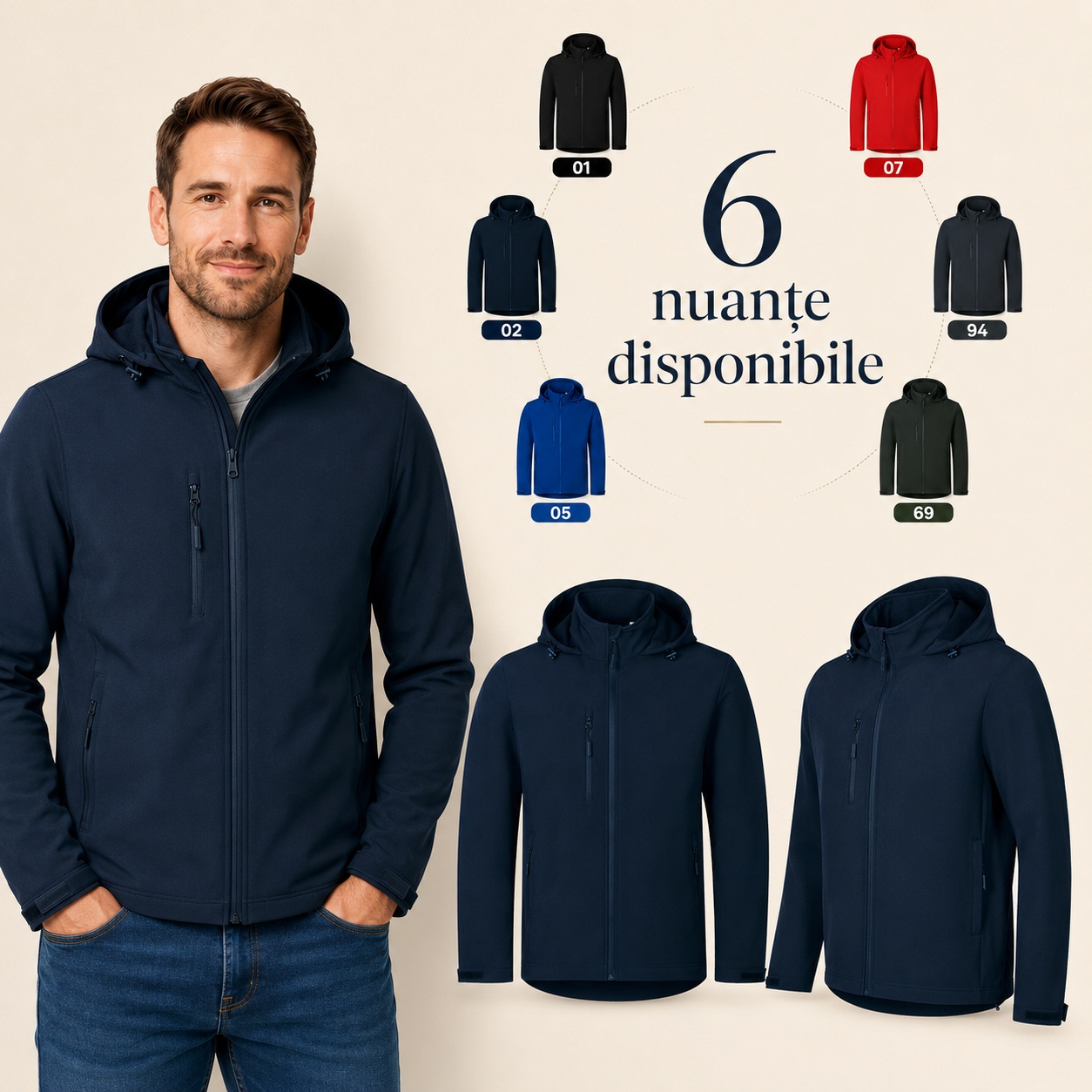 Geaca softshell barbati pentru birou oras outdoor si weekend
