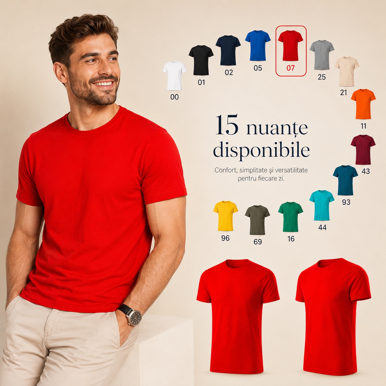 Tricou Bărbați Malfini Gulf 822 - 15 nuanțe disponibile Tricou bărbați Malfini Gulf 822 în 15 nuanțe disponibile