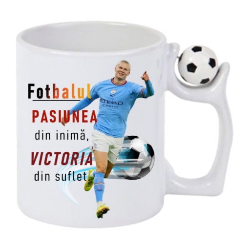 Cana Antistres motivationala cu jucatorul preferat Erling Haland Fotbal Pasiune