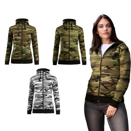 Hanorac pentru Femei Camuflaj | 3 Nuante Diferite - C20