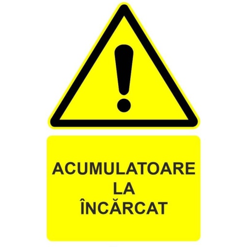 Indicator Acumulatoare la incarcat indicator de avertizare, Sticker autocolant