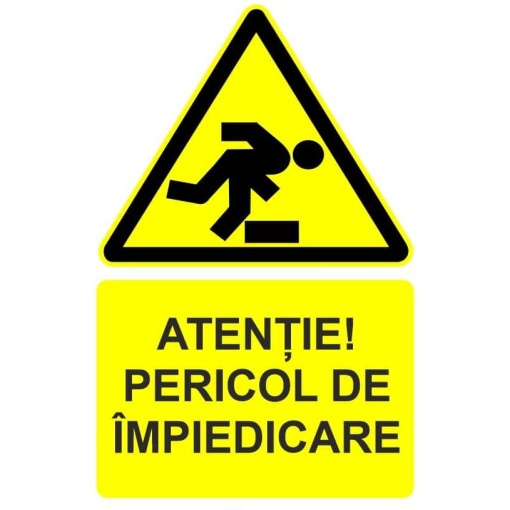 Indicator Atentie pericol de impiedicare indicator de avertizare, Sticker autocolant