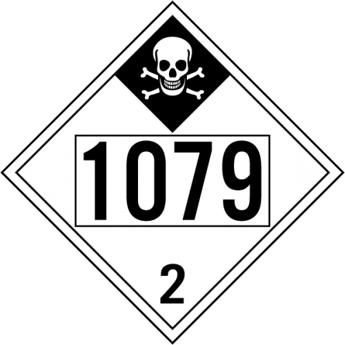 Indicator Clasa 2 UN 1079 ADR, Sticker autocolant