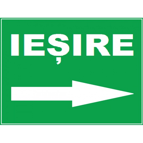 Indicator Cu iesire prin dreapta, Sticker autocolant