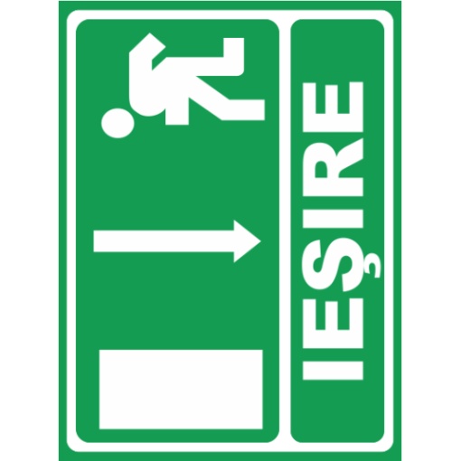 Indicator Iesire inapoi, Sticker autocolant