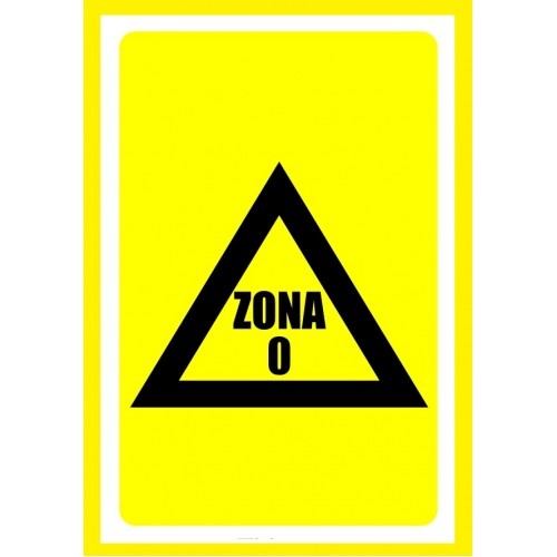 Indicator Pentru zona 0, Sticker autocolant