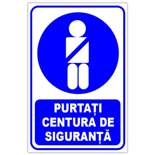 Indicator Purtati centura de siguranta v1, Sticker autocolant