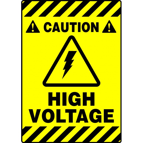 Indicator Sign caution high voltage, Sticker autocolant
