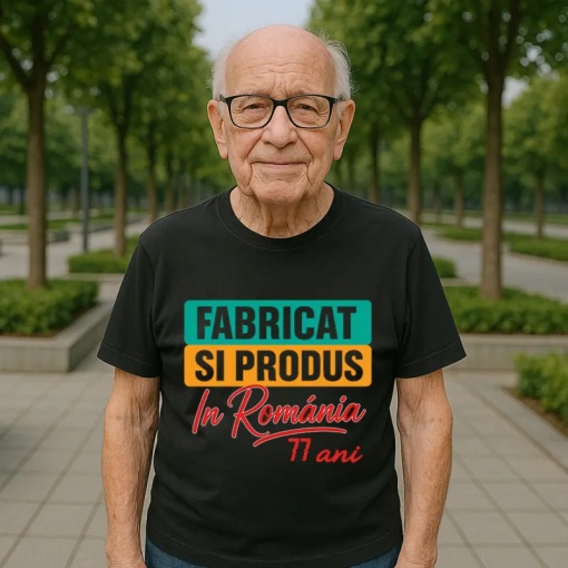 Tricou 77 ani Model: Fabricat și produs în România 77 ani | Bărbat