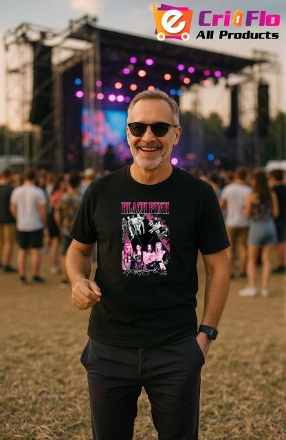 Tricou barbat Kpop cu trupa BLACKPINK 10 music Coreean 158