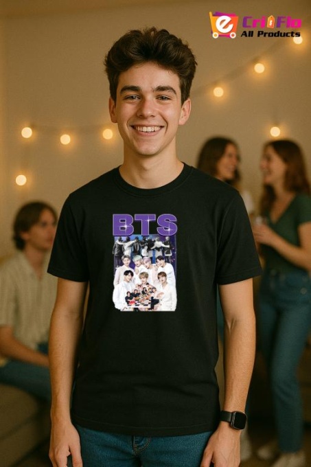 Tricou barbat Kpop cu trupa BTS 1 music Coreean 176