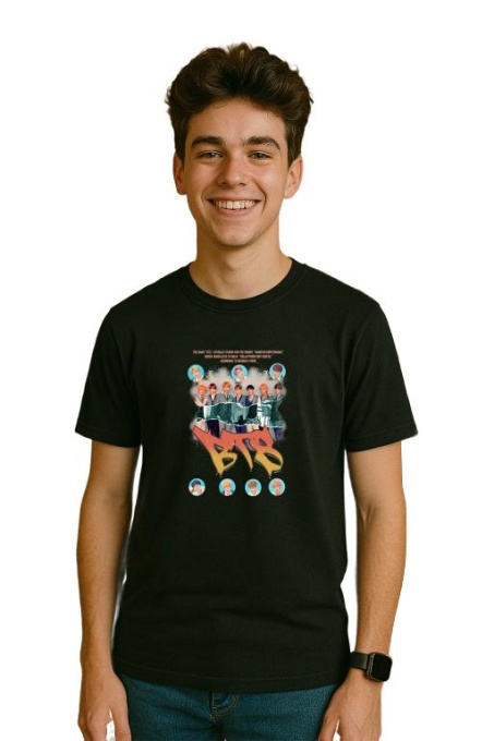 Tricou barbat Kpop cu trupa BTS 11 music Coreean 178