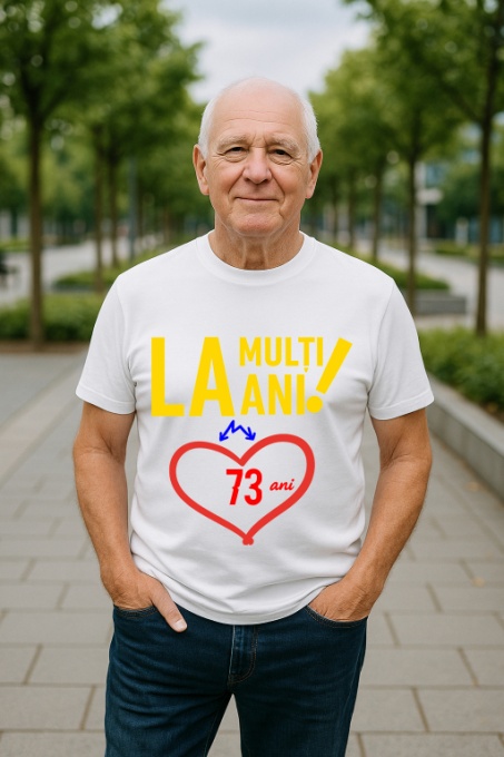 Tricou Cadou 73 ani - Cadou aniverasare Barbat