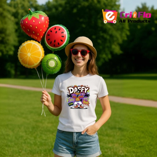 Tricou Daffy boom violet vibes cu sneakers cool Copii | Dama | Barbat Barbat