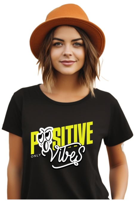Tricou dama - Positive Vibes Only