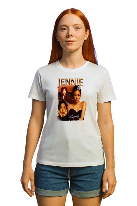 Tricou KPOP dama cu trupa formatia JENNIE KIM 2 , music Coreean 227