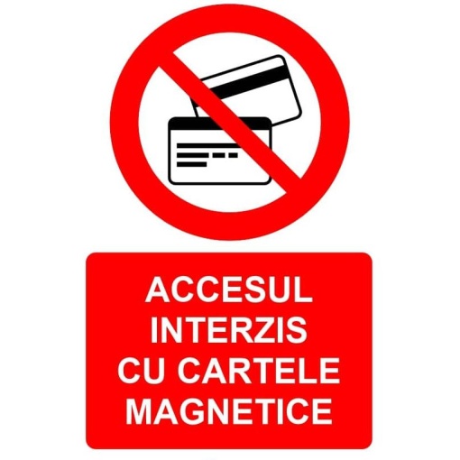 Indicator Accesul interzis cu cartele magnetice indicator de interzicere, Sticker autocolant