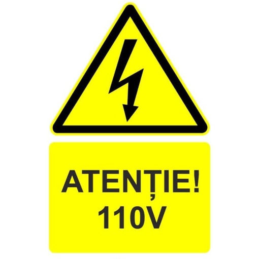 Indicator Atentie 220V indicator de avertizare, Sticker autocolant