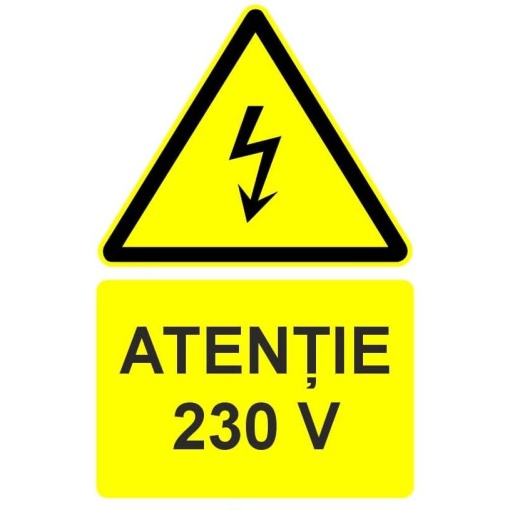 Indicator Atentie 24 V indicator de avertizare, Sticker autocolant