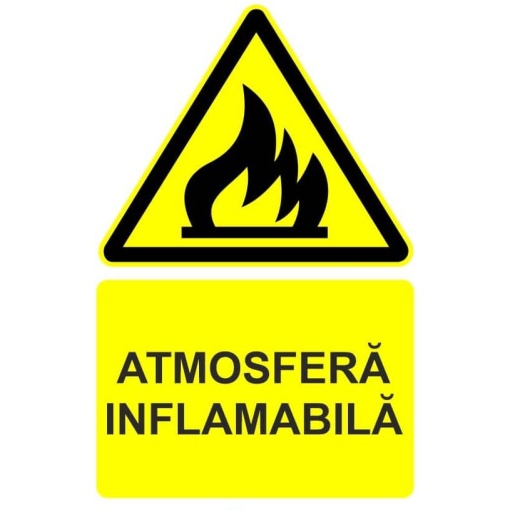 Indicator Atmosfera inflamabila indicator de avertizare, Sticker autocolant
