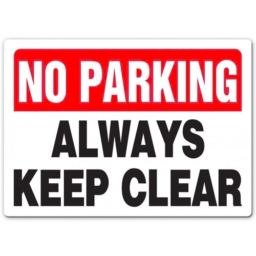 ⚠️ INDICATOARE 🛑 Indicator No parking always keep clear, Sticker ...