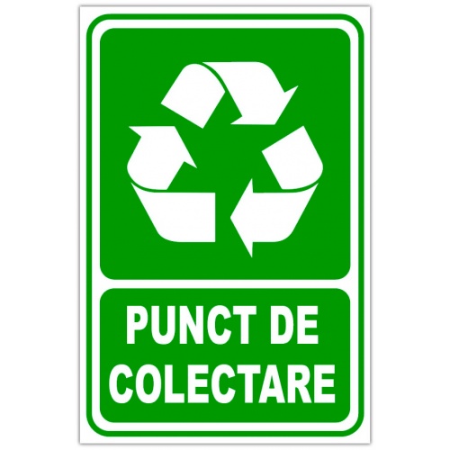Indicator Pentru punct de colectare, Sticker autocolant