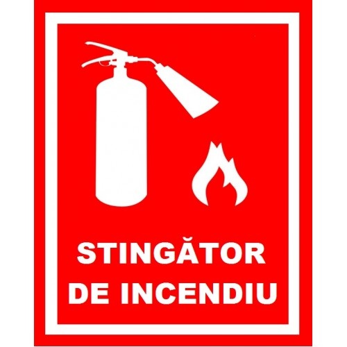 Indicator Pentru stingator de incendiu, Sticker autocolant