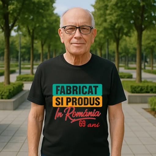Tricou 69 ani Model: Fabricat și produs în România 69 ani | Bărbat
