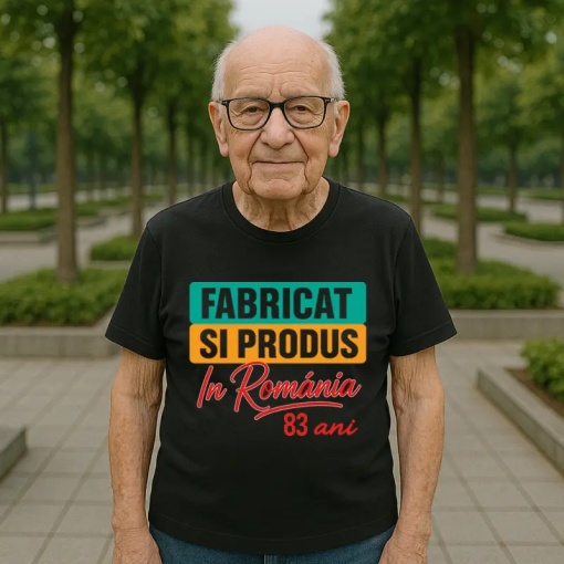 Tricou 83 ani Model: Fabricat și produs în România 83 ani | Bărbat