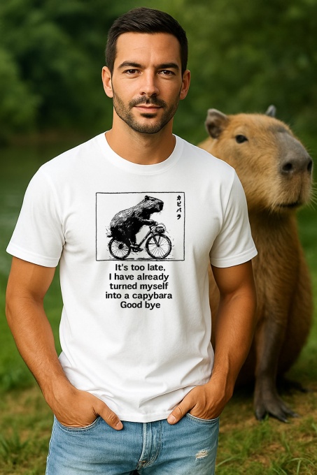 Tricou Barbat CapyBara - E prea tarziu, deja sunt capybara