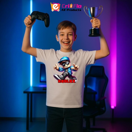 Tricou Copii Roblox Programatorul din bumbac 100%