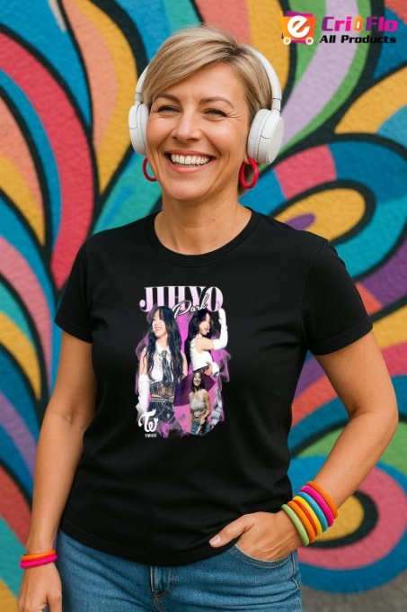 Tricou KPOP dama cu trupa formatia JIHYO , music Coreean 232
