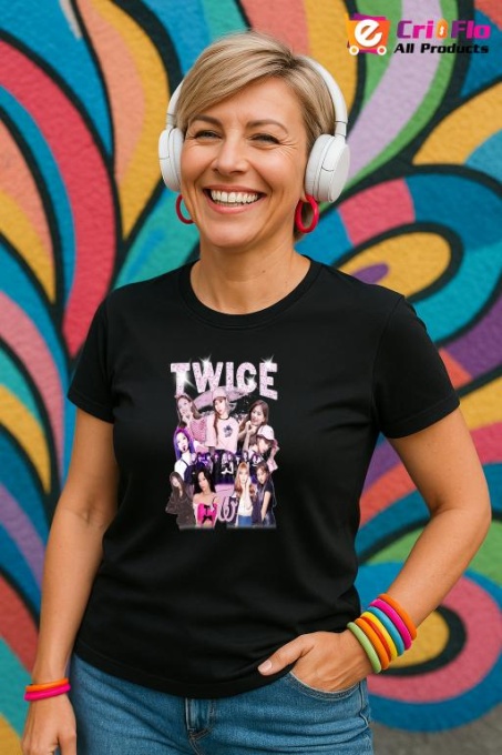Tricou KPOP dama cu trupa formatia TWICE , music Coreean 294