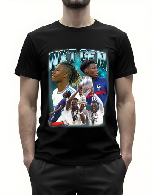 Tricou pentru bărbați - NXT GEN - Camavinga și Tchouaméni, Viitorul Franței, Real Madrid