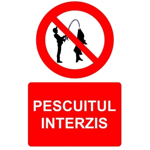 Indicator Pescuitul interzis indicator de interzicere, Sticker autocolant